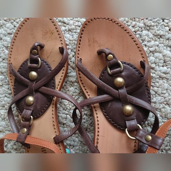 Miu Miu thong with turquoise stone embellished resin sandals size 36 - Picture 6 of 12